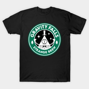 Gravity Falls Strange Brew Starbucks Spoof T-Shirt